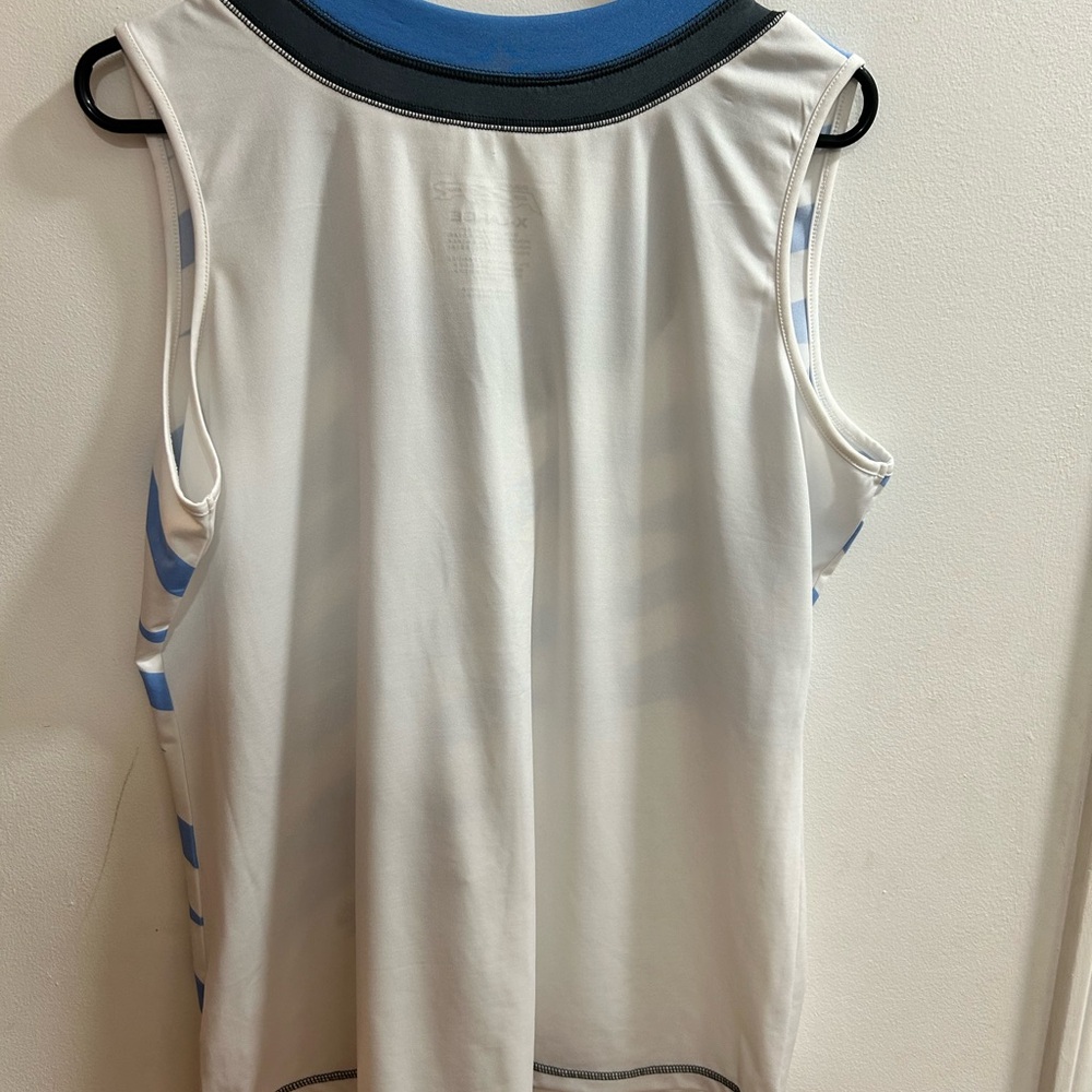 Polaris RZR Mens X Large Sleeveless Athletic Tank Top White‎ Blue - Picture 3 of 3